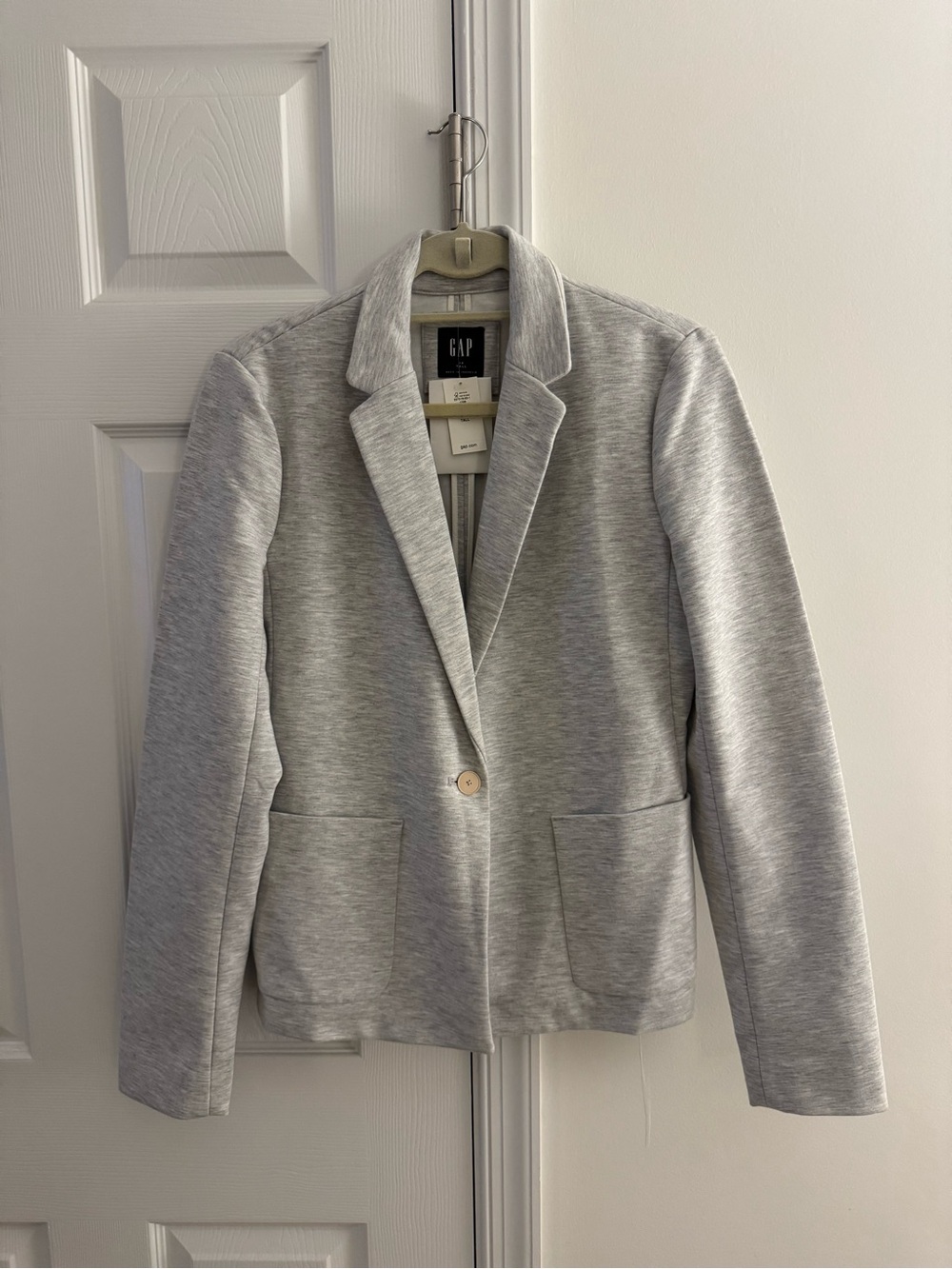 GAP Light Gray Knit Blazer Jacket
